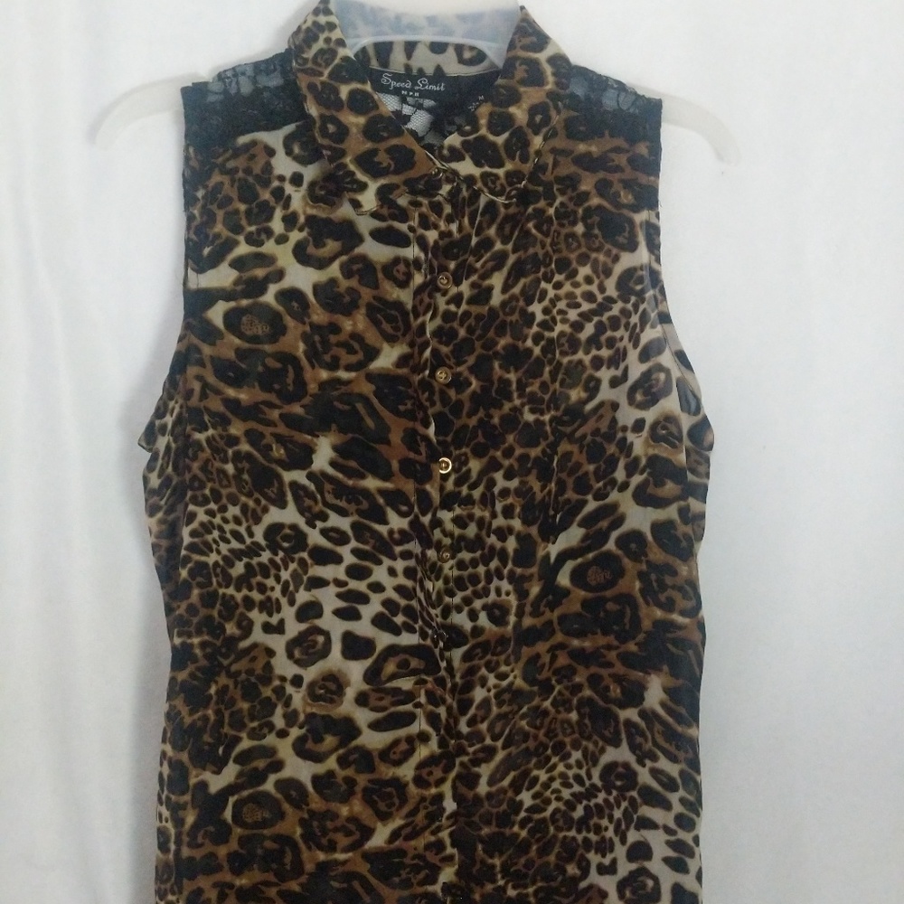 Button down tank top